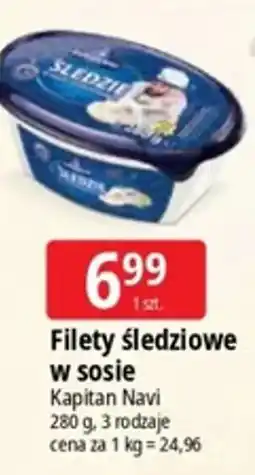 E.Leclerc Filety śledziowe w sosie Kapitan Navi oferta
