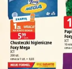 E.Leclerc Chusteczki higieniczne Foxy Mega oferta