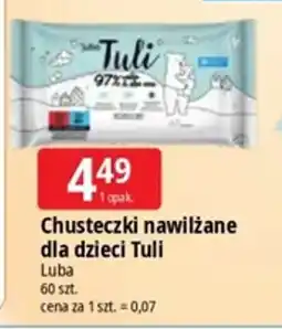 E.Leclerc Chusteczki nawilżane dla dzieci Tuli oferta