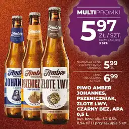 Duży Ben Piwo Amber Johannes, Pszeniczniaik, Złote Lwy, Czarny Bez, APA oferta