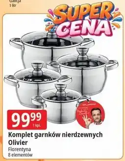 E.Leclerc Komplet garnków nierdzewnych Olivier Florentyna oferta