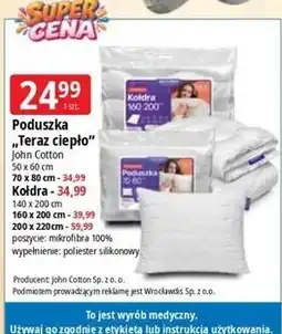 E.Leclerc Poduszka Teraz ciepło John Cotton oferta