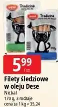 E.Leclerc Filety śledziowe w oleju Dese Nickal oferta