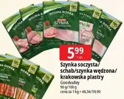 E.Leclerc Szynka soczysta/schab/szynka wędzona/krakowska plastry GoodValley oferta