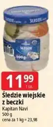 E.Leclerc Śledzie wiejskie z beczki Kapitan Navi oferta