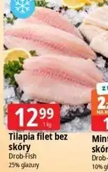 E.Leclerc Tilapia filet bez skóry Drob-Fish oferta