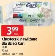 E.Leclerc Chusteczki nawilżane dla dzieci Cari Baby oferta