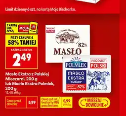Biedronka Masło ekstra z Polskiej Mleczarni oferta