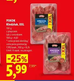 Lidl Kindziuk z czosnkiem XXL Pikok oferta