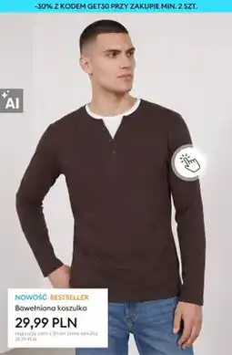 Sinsay Bawełniana koszulka oferta