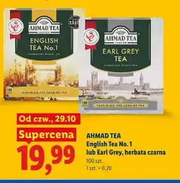 Lidl Herbata czarna Ahmad Tea English Tea No. 1 oferta