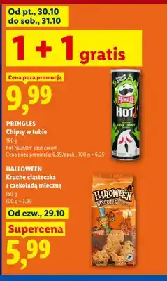 Lidl Chipsy w tubie Pringles Hot Hauntin' Sour Cream oferta