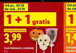 Lidl Lizak Halloween z czekolady Czaszka oferta
