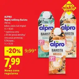 Lidl Napój roślinny Barista owies Alpro oferta