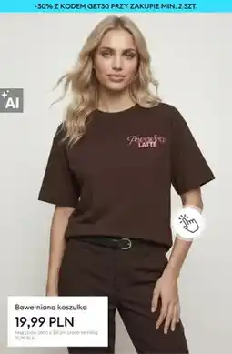 Sinsay Bawełniana koszulka oferta