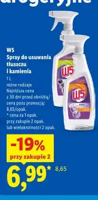 Lidl Spray do usuwania tłuszczu W5 oferta
