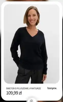BonPrix Sweter o pluszowej fakturze Bonprix oferta