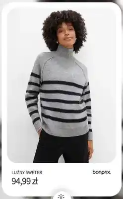 BonPrix Luźny sweter Bonprix oferta