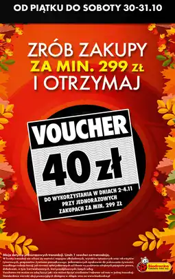 Biedronka Voucher 40 zł Biedronka za zakupy za min. 299 zł oferta