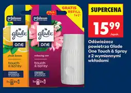 Biedronka Odświeżacz powietrza Glade One Touch & Spray z 2 wymiennymi wkładami oferta