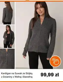 Born2be Kardigan na suwak ze stójką z dzianiny z wełną i bawełną oferta