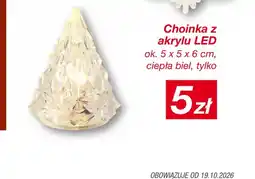 KiK Choinka z akrylu LED oferta