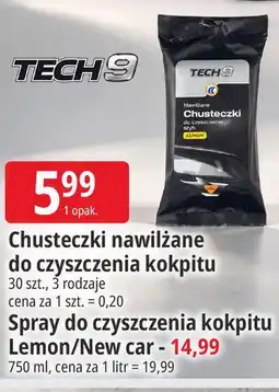 E.Leclerc Chusteczki nawilżane do czyszczenia kokpitu Tech9 oferta