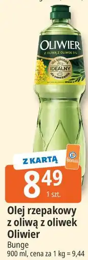 E.Leclerc Olej rzepakowy z oliwą z oliwek Oliwier Bunge oferta