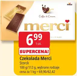 E.Leclerc Czekolada Merci Coffee & Cream Storck oferta