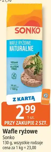 E.Leclerc Wafle ryżowe Sonko naturalne oferta
