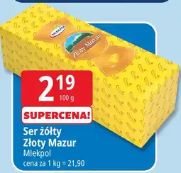 E.Leclerc Ser żółty Złoty Mazur Mlekpol oferta