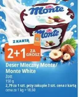 E.Leclerc Deser Mleczny Monte / Monte White Zott oferta