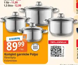 E.Leclerc Komplet garnków Polpo Florentyna Florina 8 elementów oferta