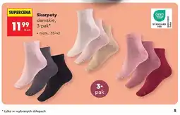 Biedronka Skarpety damskie 3-pak oferta