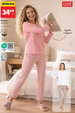 Biedronka Piżama damska CLEVÉ oferta