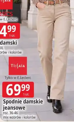 E.Leclerc Spodnie damskie jeansowe Tissaia oferta