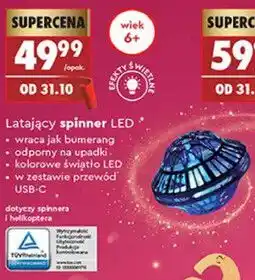 Biedronka Latający spinner LED oferta
