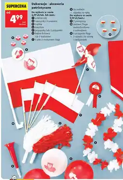 Biedronka Dekoracje i akcesoria patriotyczne oferta