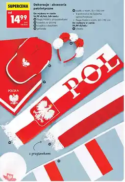 Biedronka Dekoracje i akcesoria patriotyczne oferta