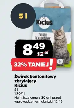 Netto Żwirek bentonitowy zbrylający Kicius oferta