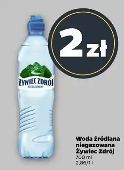 Netto Woda źródlana niegazowana Żywiciel Zdrój oferta