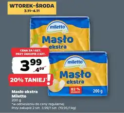 Netto Masło ekstra Miletto oferta