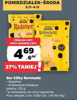 Netto Ser żółty Serenada Radamer oferta