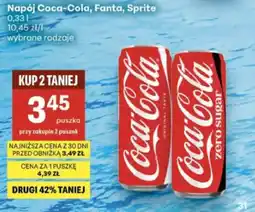 Delikatesy Centrum Napój Coca-Cola, Fanta, Sprite oferta