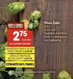 Delikatesy Centrum Piwo Żubr oferta