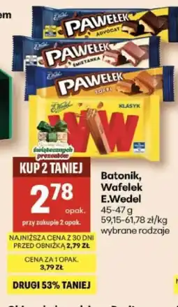 Delikatesy Centrum Batonik, Wafelek E.Wedel oferta