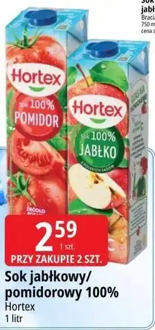 E.Leclerc Sok jabłkowy/pomidorowy 100% Hortex oferta