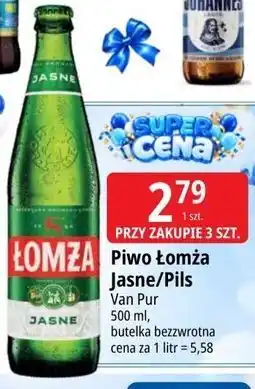 E.Leclerc Piwo Łomża Jasne/Pils Van Pur oferta