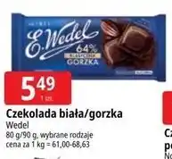 E.Leclerc Czekolada biała/gorzka Wedel oferta