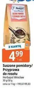 E.Leclerc Suszone pomidory / Przyprawa do rosołu Herbapol Wrocław oferta